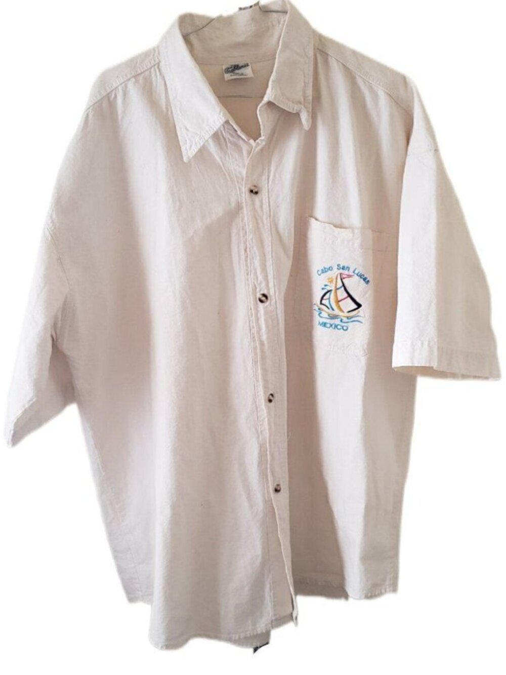 Casablanca Men's Cabo San Lucas Short Sleeve Button Down Shirt